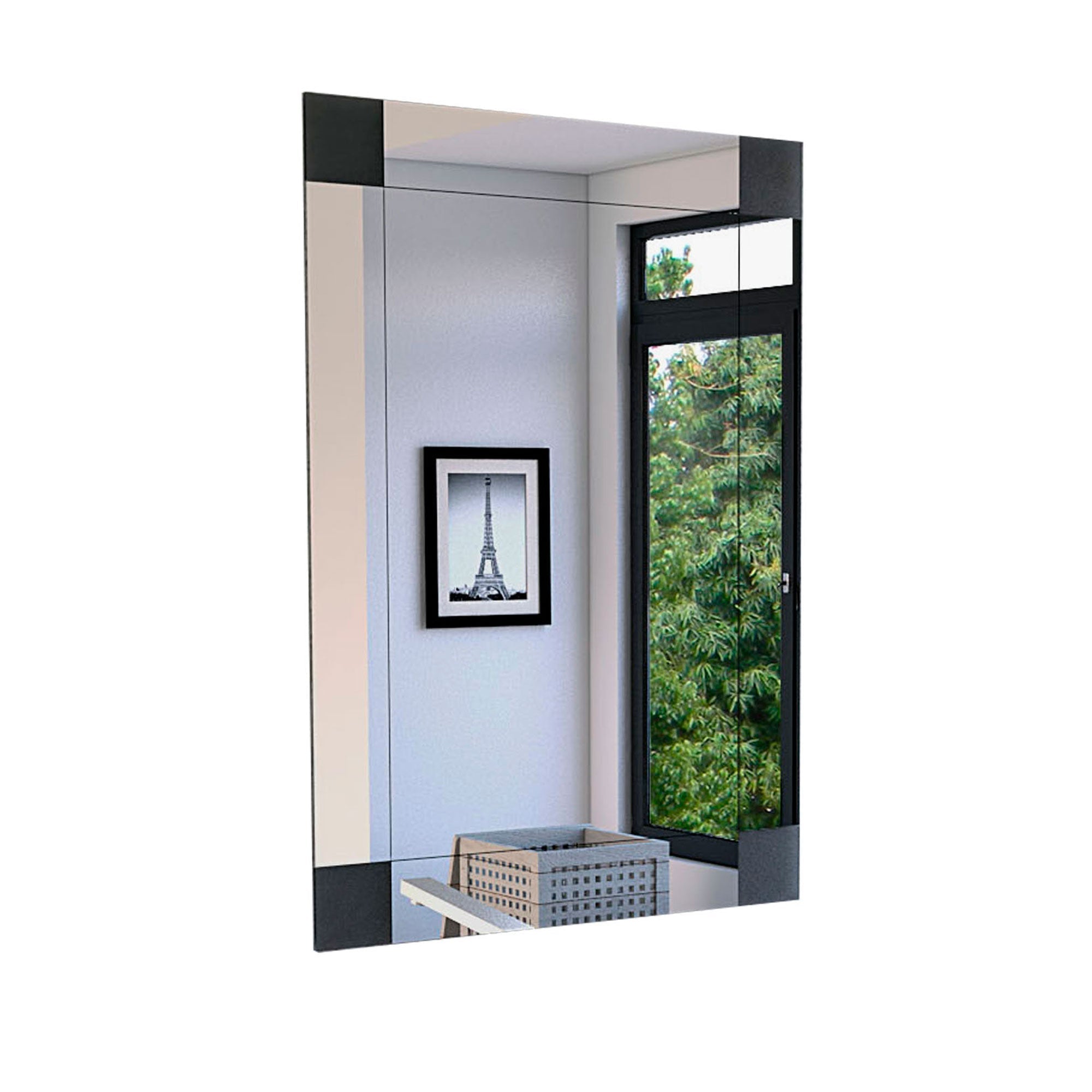 Espejo Genova Color Gris Para Baño